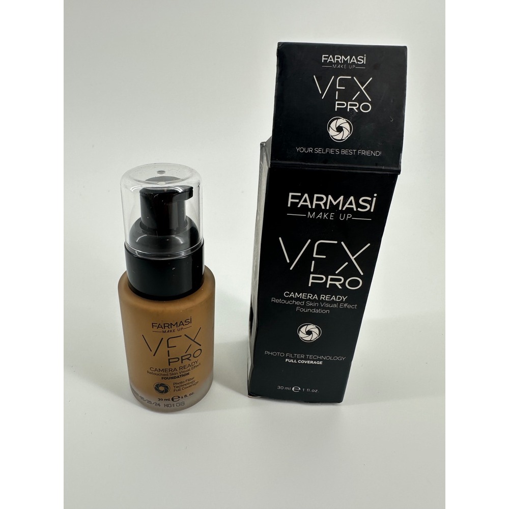 Farmasi VFX Pro Camera Ready Foundation 08 Chestnut Full Coverage Matte 1 fl oz